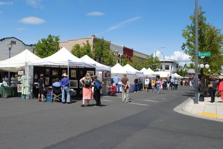Art in Bloom draws thousands of people to downtown Medford for art, music and food at each event.