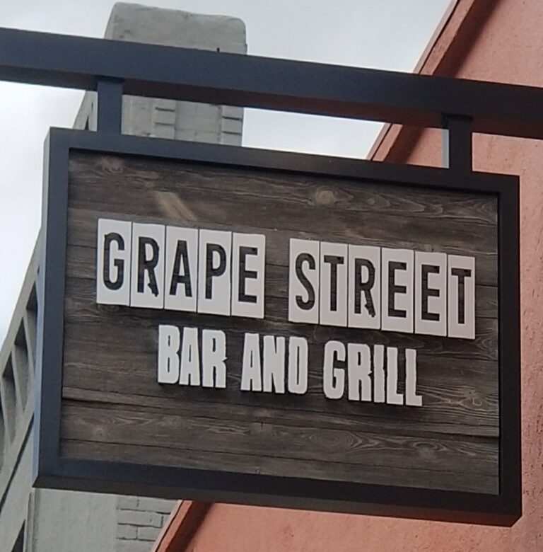 Grape Street Bar sign 768x780